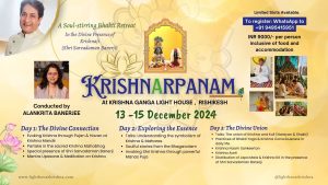 poster of Krishnarpanam retreat at Light House